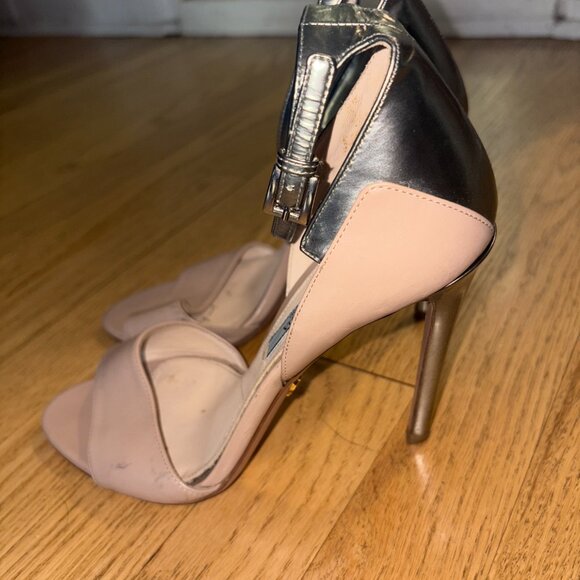 Prada D'Orsay Leather Pumps - Size 7.5, IT 37.5 Stiletto Heels - Picture 3 of 9
